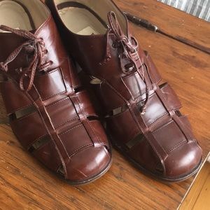 Enzo Angiolini women’s shoe brown leather 8-1/2